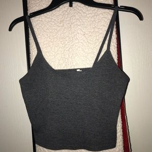 Gray PacSun Crop Tank